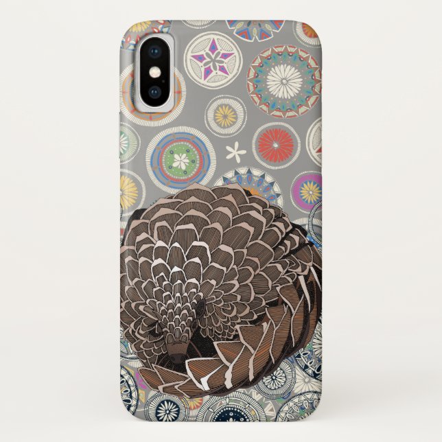 Capa Para iPhone, Case-Mate mandala do pangolin (Verso)