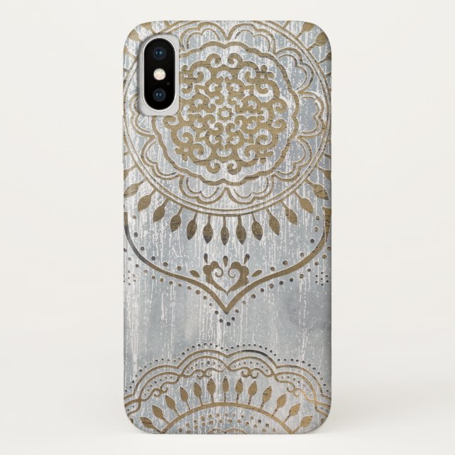 Capa Para iPhone, Case-Mate Mandala Dourado Design (Verso)