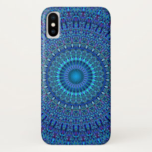 Capa Para iPhone Da Case-Mate Mandala espiritual azul do jardim