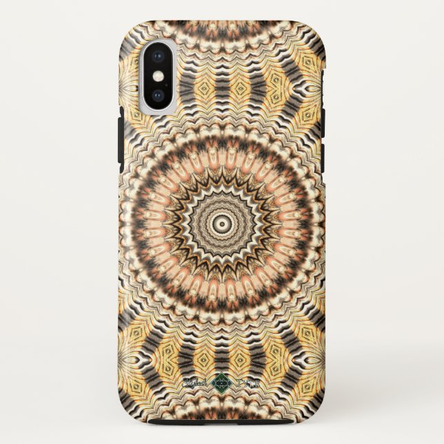 Capa Para iPhone, Case-Mate Mandala Ondulações Douradas (Verso)