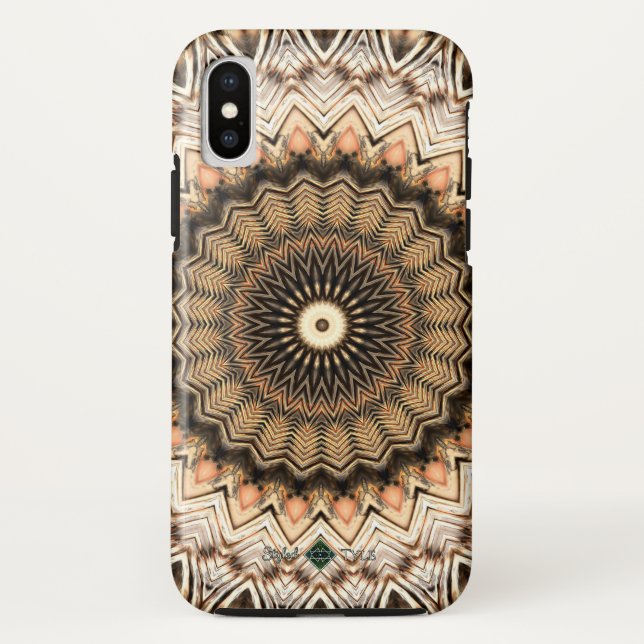 Capa Para iPhone, Case-Mate Mandala Ondulações Douradas 2 (Verso)