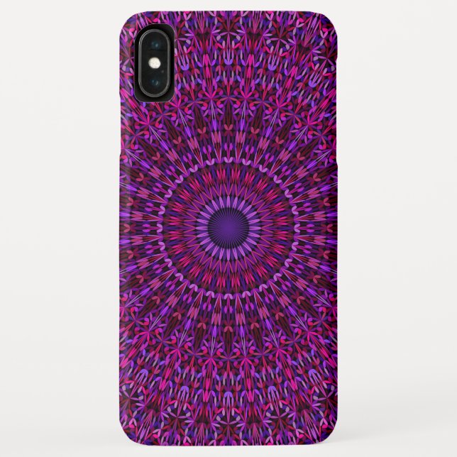 Capa Para iPhone, Case-Mate Mandala ornamentado roxa (Verso)