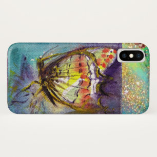 CAPA PARA iPhone X  MANTEIGA MÁGICA EM ESPUTES AZUIS DOURADOS