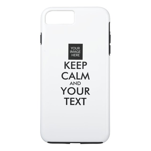 Capa Para iPhone, Case-Mate MANTENHA A CALMA E O TEXTO COMPLETAMENTE Personali (Verso)
