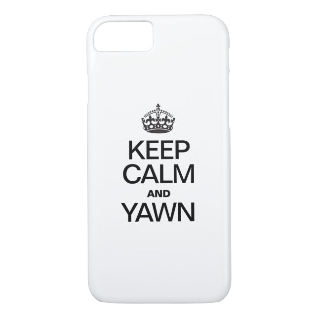 CAPA PARA iPhone, Case-Mate  MANTENHA CALMA E YAWN (Verso)