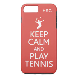 Capa Para iPhone Da Case-Mate Manter o monograma personalizado do Tênis de Calm