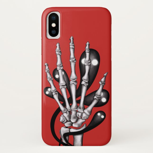 Capa Para iPhone, Case-Mate Mão de esqueleto com fantasmas (Verso)