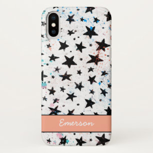 Capa Para iPhone Da Case-Mate mão moderna espaço tirado e estrelas do