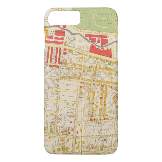 Capa Para iPhone, Case-Mate Mapa 2 do atlas de Yonkers (Verso)