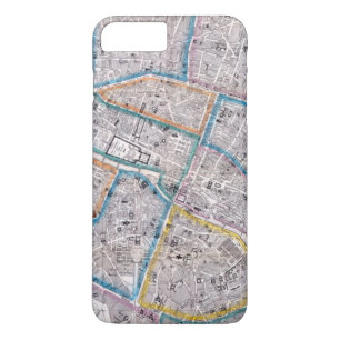 Capa Para iPhone Da Case-Mate Mapa antigo de Paris