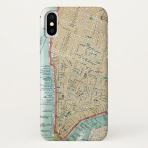 Capa Para iPhone Da Case-Mate Mapa antigo do Lower Manhattan e do Central Park