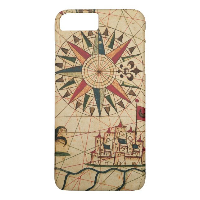Capa Para iPhone, Case-Mate Mapa da carta | de Portolan do Cairo, Egipto (Verso)