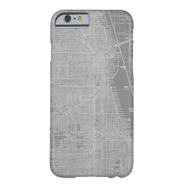 Capa Para iPhone, Case-Mate Mapa da cidade de Chicago (Verso)