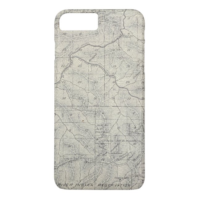 Capa Para iPhone, Case-Mate Mapa da seção de T2021S R3031E Tulare County (Verso)