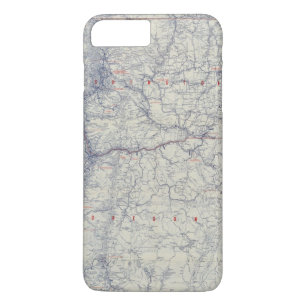Capa iPhone 8 Plus/7 Plus Mapa das fugas do oficial 1925 de McNally da