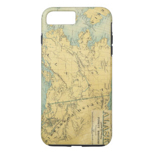 Capa iPhone 8 Plus/7 Plus Mapa de Alaska