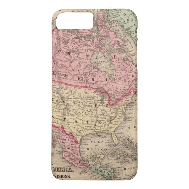 Capa Para iPhone, Case-Mate Mapa de America do Norte por Mitchell (Verso)
