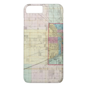 Capa iPhone 8 Plus/7 Plus Mapa de Chicago