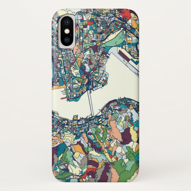 Capa Para iPhone, Case-Mate Mapa de Hong Kong, China (Verso)