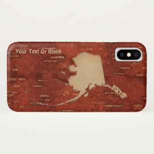 Capa Para iPhone Da Case-Mate Mapa Do Alasca No Latido Interior De Birch
