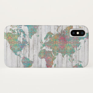 Capa Para iPhone X Mapa do Boho II