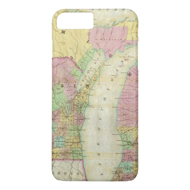 Capa Para iPhone, Case-Mate Mapa do estado de Michigan (Verso)
