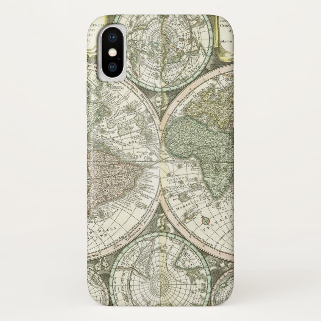 Capa Para iPhone, Case-Mate Mapa do mundo | 1744 (Verso)