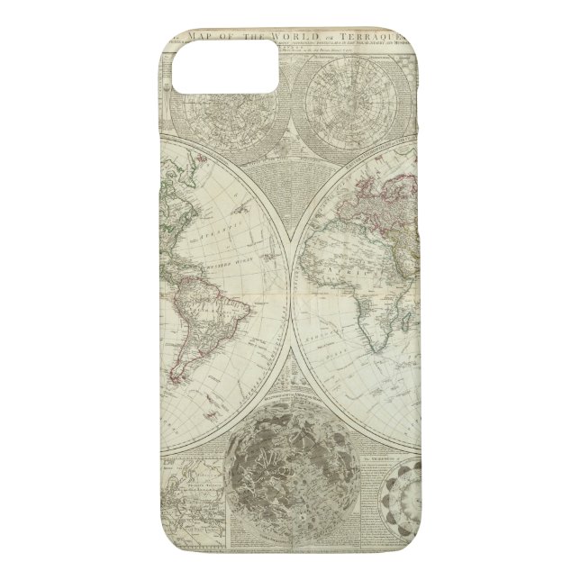Capa Para iPhone, Case-Mate Mapa do mundo danificado 25 (Verso)