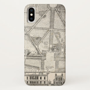 Capa Para iPhone Da Case-Mate Mapa do parque de Greenwich
