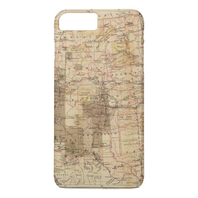 Capa Para iPhone, Case-Mate Mapa do progresso 1878 das avaliações geográficas (Verso)