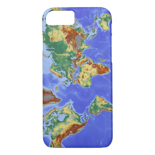 Capa Para iPhone, Case-Mate Mapa Internacional da Geografia Mundial (Verso)