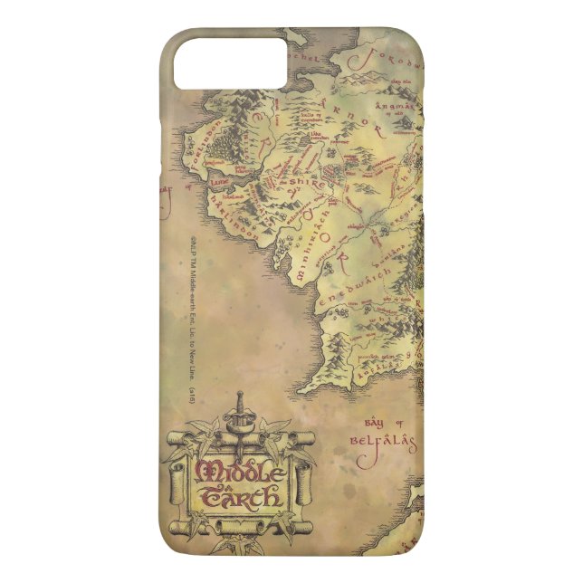 Capa Para iPhone, Case-Mate Mapa MIDDLE EARTH™ (Verso)