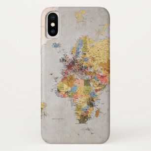 Capa Para iPhone Da Case-Mate mapa mundial