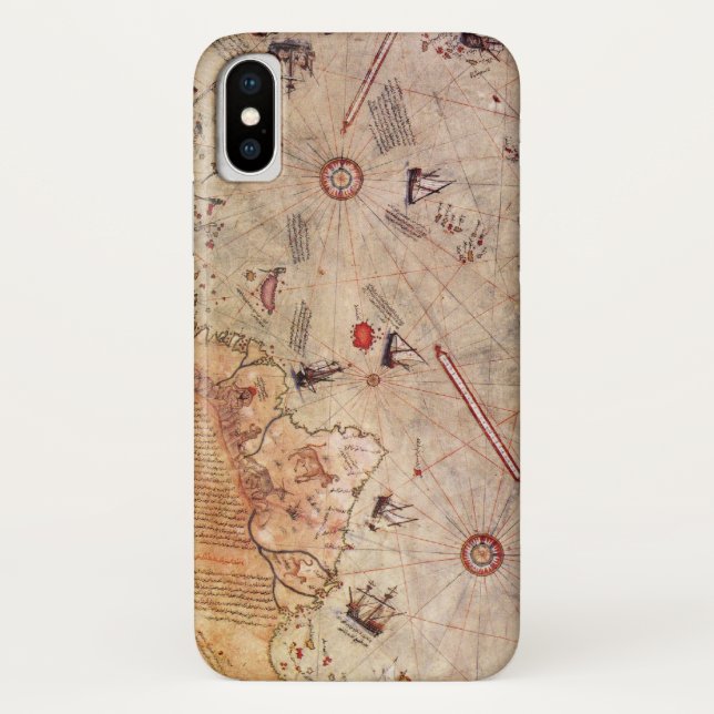 Capa Para iPhone, Case-Mate Mapa Mundial de Piri Reis (Verso)