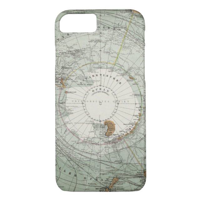 Capa Para iPhone, Case-Mate Mapa sul da região polar (Verso)