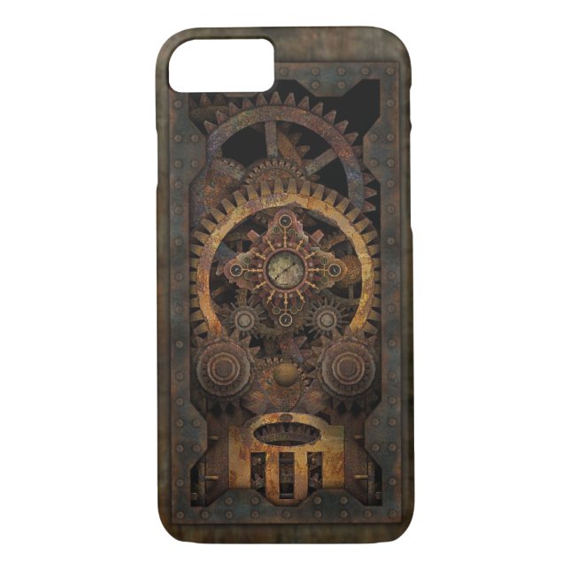 Capa Para iPhone, Case-Mate Máquina industrial suja #2 de Steampunk (Verso)