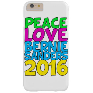 Capa Barely There Para iPhone 6 Plus Máquinas de lixar 2016 de Bernie do amor da paz