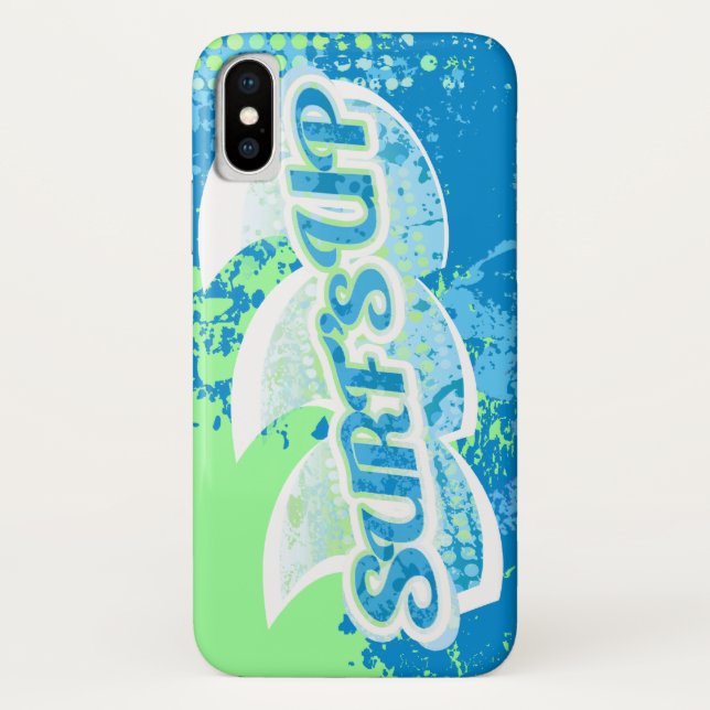 Capa Para iPhone, Case-Mate mar azul verde surf (Verso)