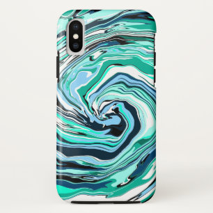 Capa Para iPhone Da Case-Mate Marble Swirls Azul e/teal