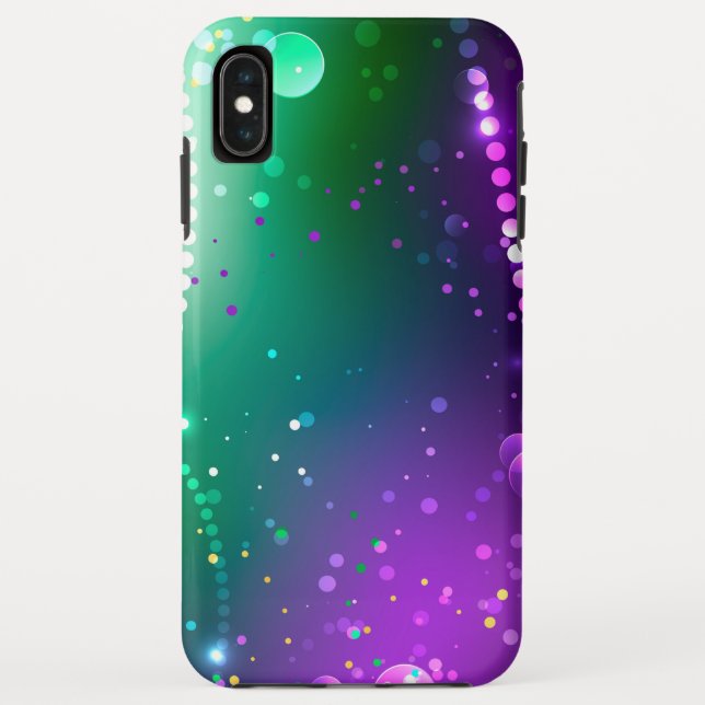 Capa Para iPhone, Case-Mate Mardi Gras Festivo Purple Background (Verso)