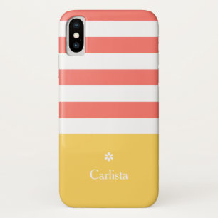 Capa Para iPhone Da Case-Mate Margarida conhecida amarela das listras