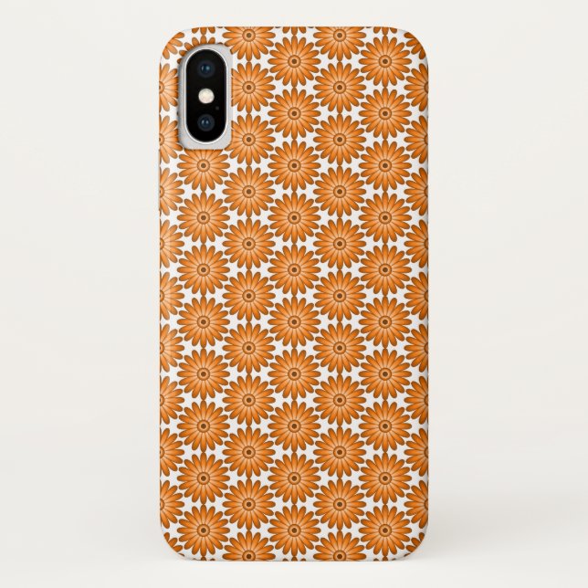 Capa Para iPhone, Case-Mate Margaridas laranjas em estilo 70s (Verso)