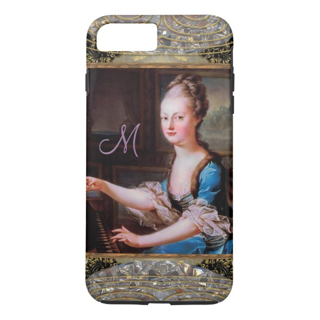 Capa Para iPhone, Case-Mate Marie Monograma Plus Musical (Verso)