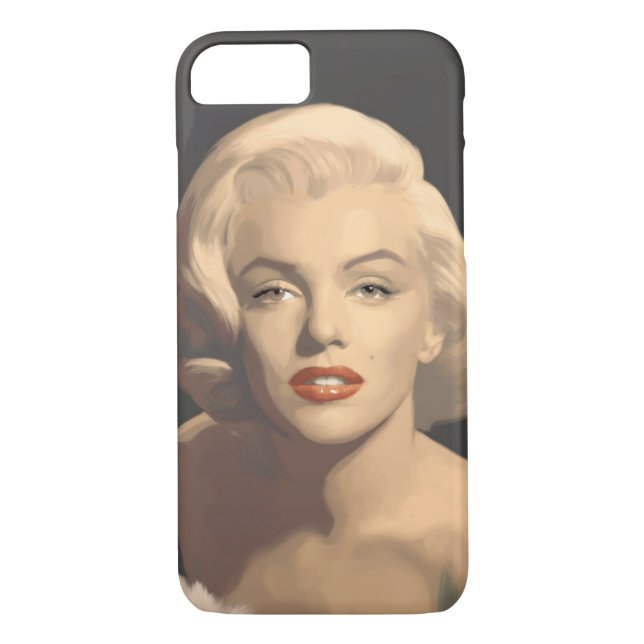 Capa Para iPhone, Case-Mate Marilyn cinzenta gráfica (Verso)
