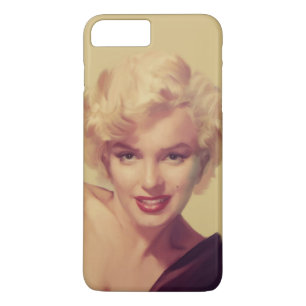 Capa iPhone 8 Plus/7 Plus Marilyn no preto