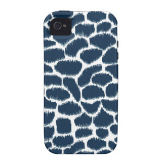 Capa Para iPhone 4/4S Marinho animal de Ikat do impressão de Megan Adams