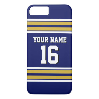 Capa Para iPhone Da Case-Mate Marinho Azul Dourado WhTeam Jersey Nome do Número 