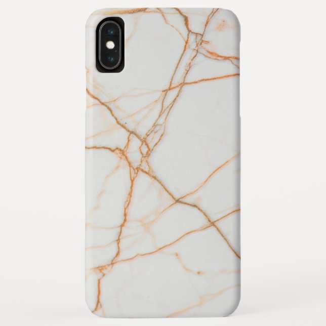 Capa Para iPhone, Case-Mate Mármore Branco E Laranja (Verso)