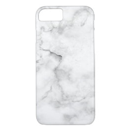 Capa iPhone 8/ 7 mármore branco e preto de pedra quica moderna