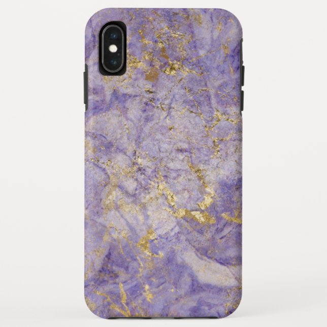Capa Para iPhone, Case-Mate Mármore Dourado violeta roxo (Verso)